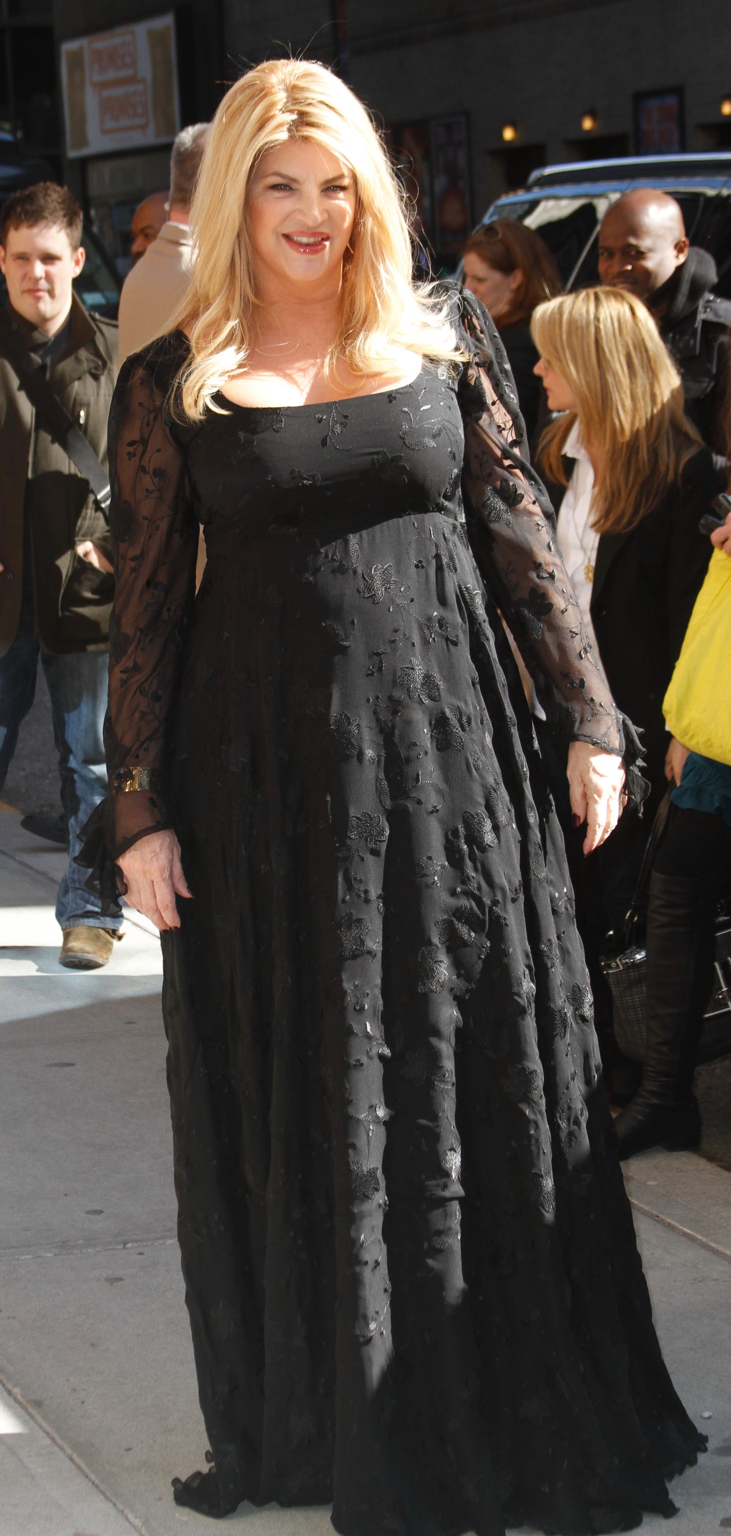 Kirstie Alley visits ‘The Late Show With David Letterman’ at the Ed Sullivan Theater, NYC, March 16, 2010