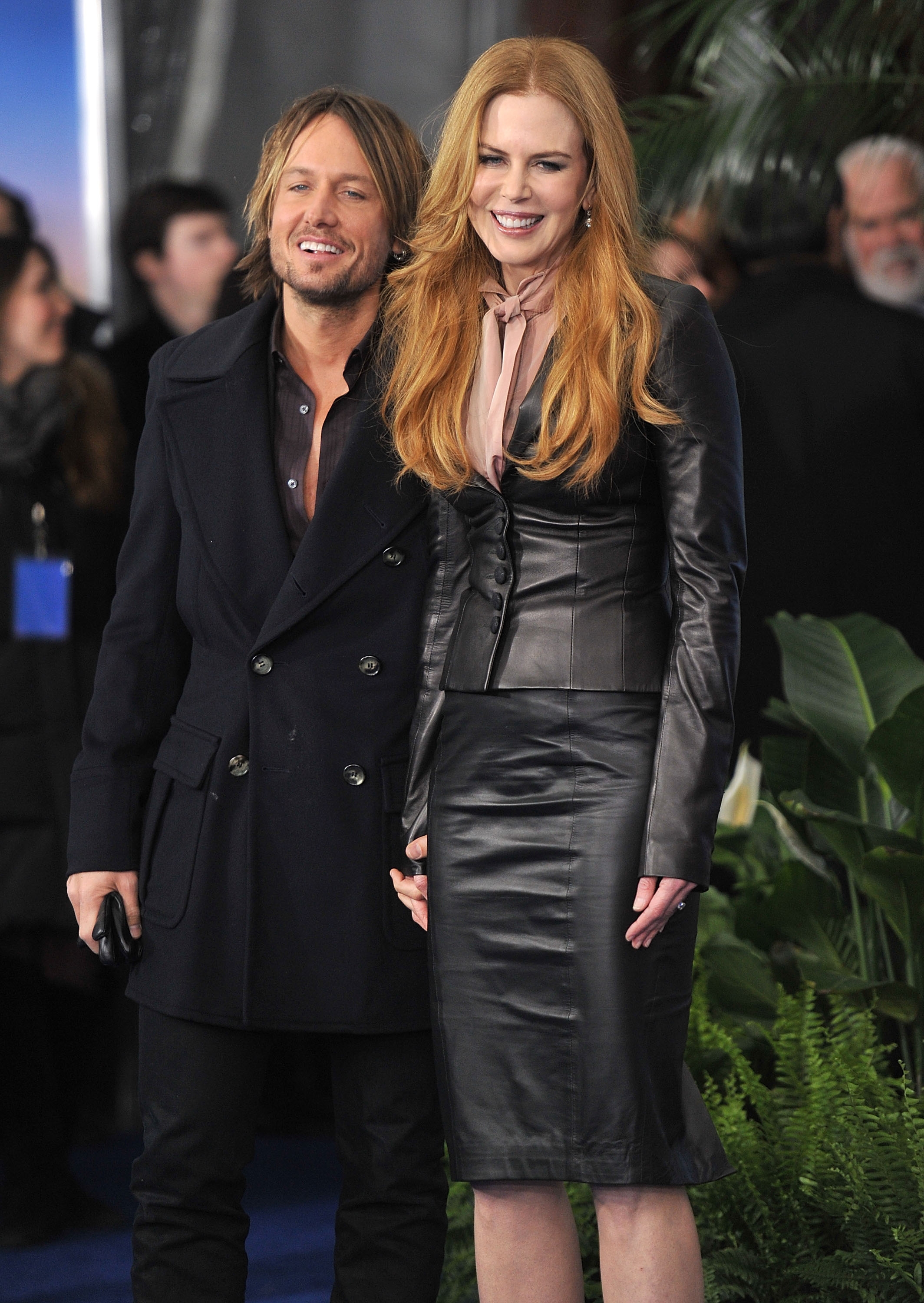 Keith Urban and Nicole Kidman attend the premiere of “Just Go With It” at the Ziegfeld Theatre in New York City on February 8, 2011