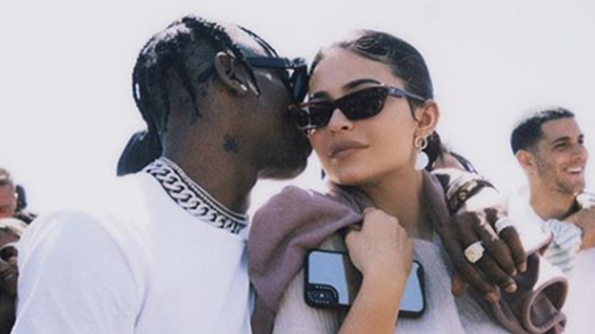 Kylie Jenner Sparks Engagement Rumors Again With A Ring On Her Left HandKylie Jenner & Travis Scott Couldn't Stop The PDA During Kanye West's Coachella Sunday Service