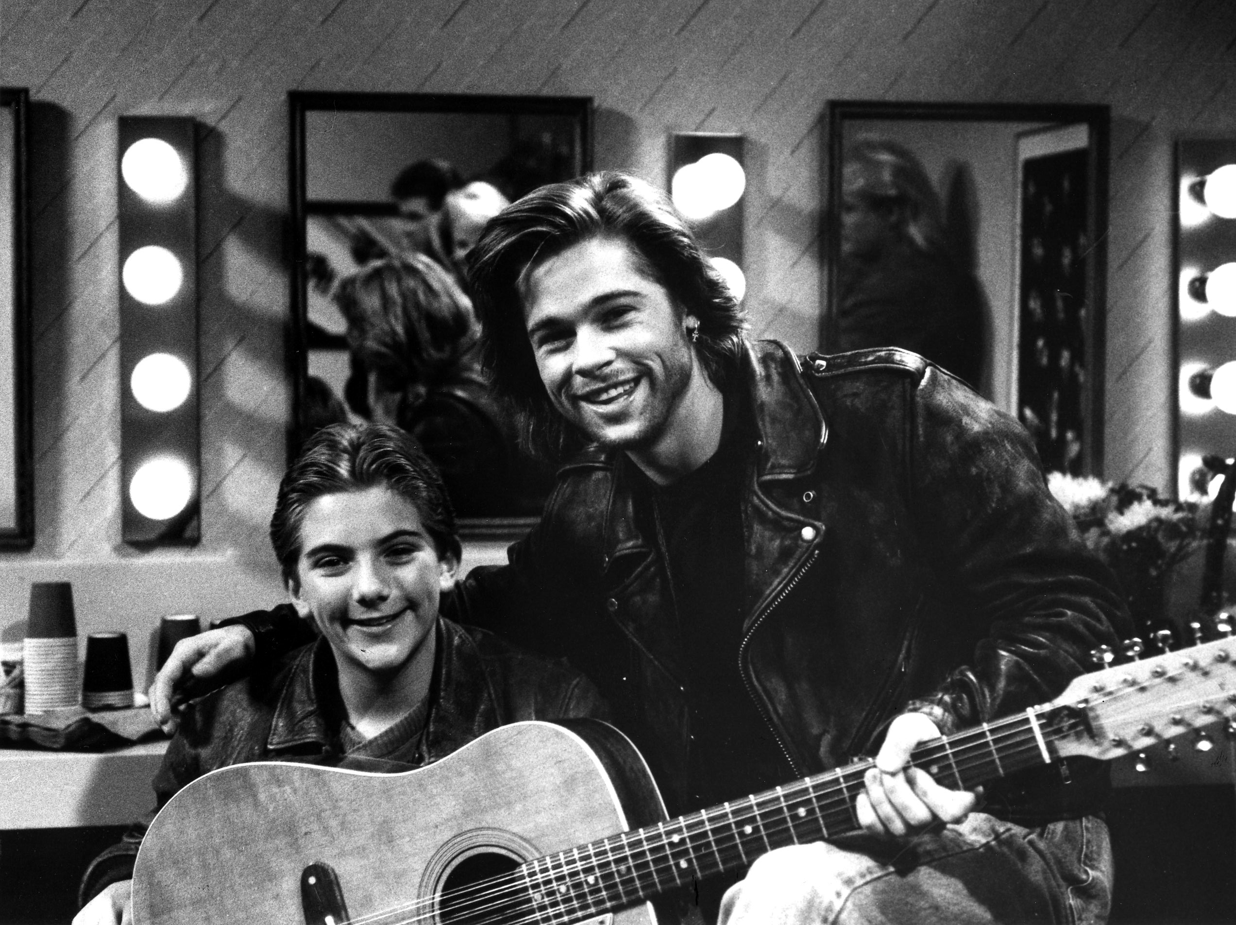 Jeremy Miller and Brad Pitt on 'Growing Pains'