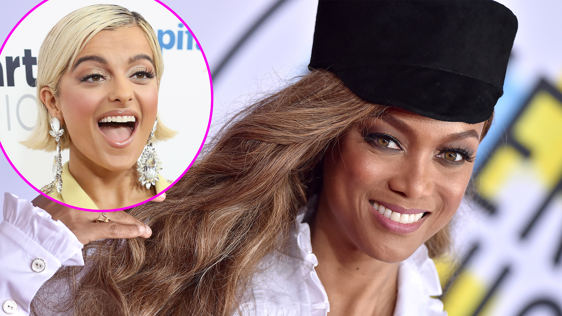 Tyra Banks and Bebe Rexha