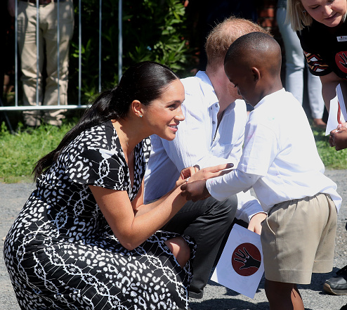 Meghan Markle And Prince Harry Beam With Excitement Visiting Children On South Africa Royal Tour - See All The Pics!