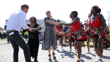 Meghan Markle And Prince Harry Show Off Their Dance Moves In Africa