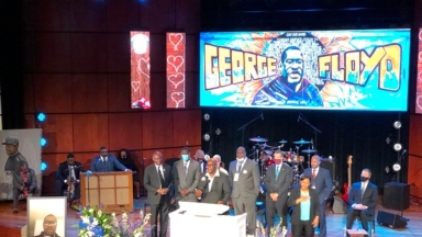 George Floyd's Memorial Service In Photos