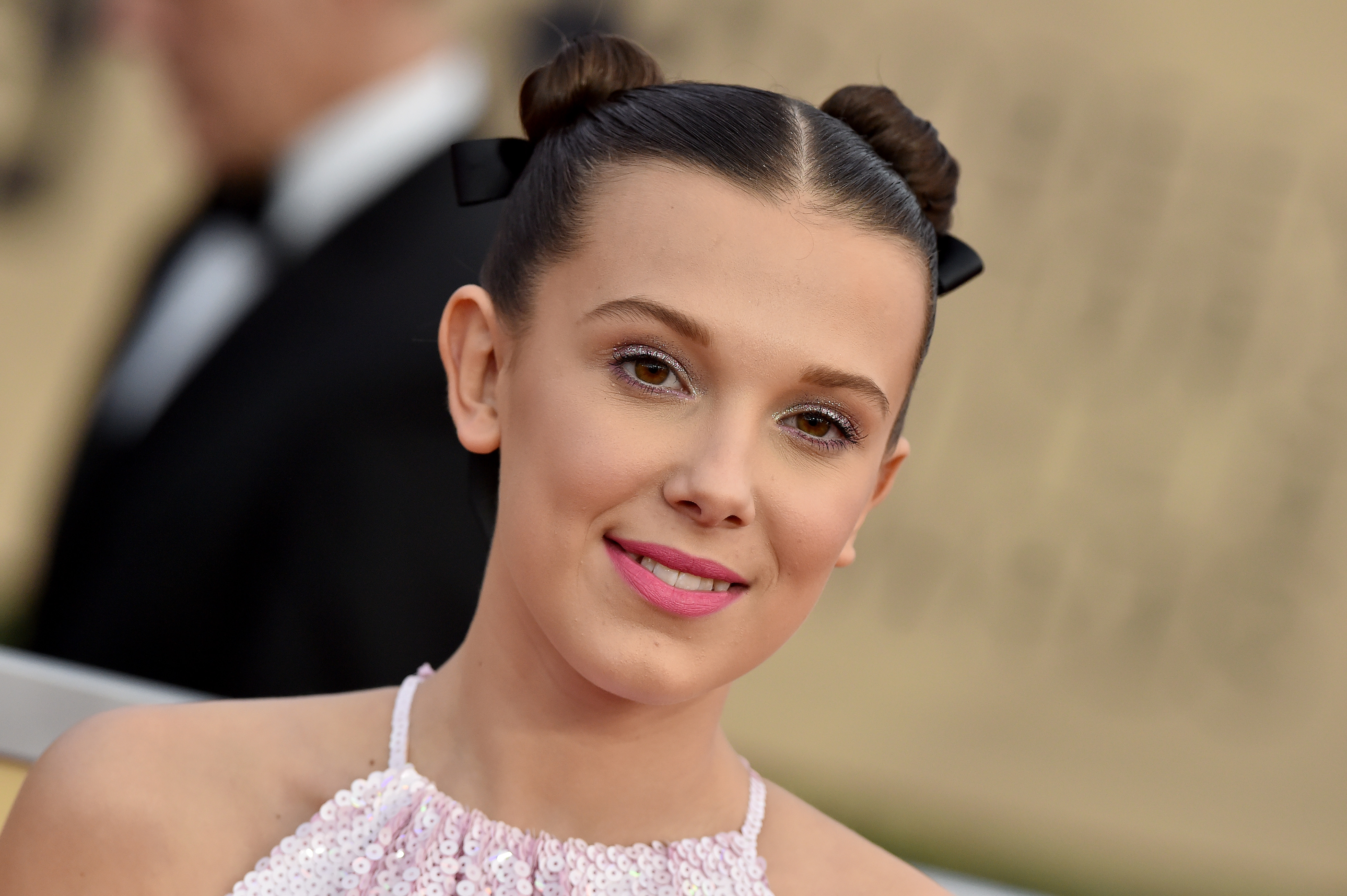 LOS ANGELES, CA - JANUARY 21: Actress Millie Bobby Brown attends the 24th Annual Screen Actors Guild Awards at The Shrine Auditorium on January 21, 2018 in Los Angeles, California. (Photo by Axelle/Bauer-Griffin/FilmMagic)