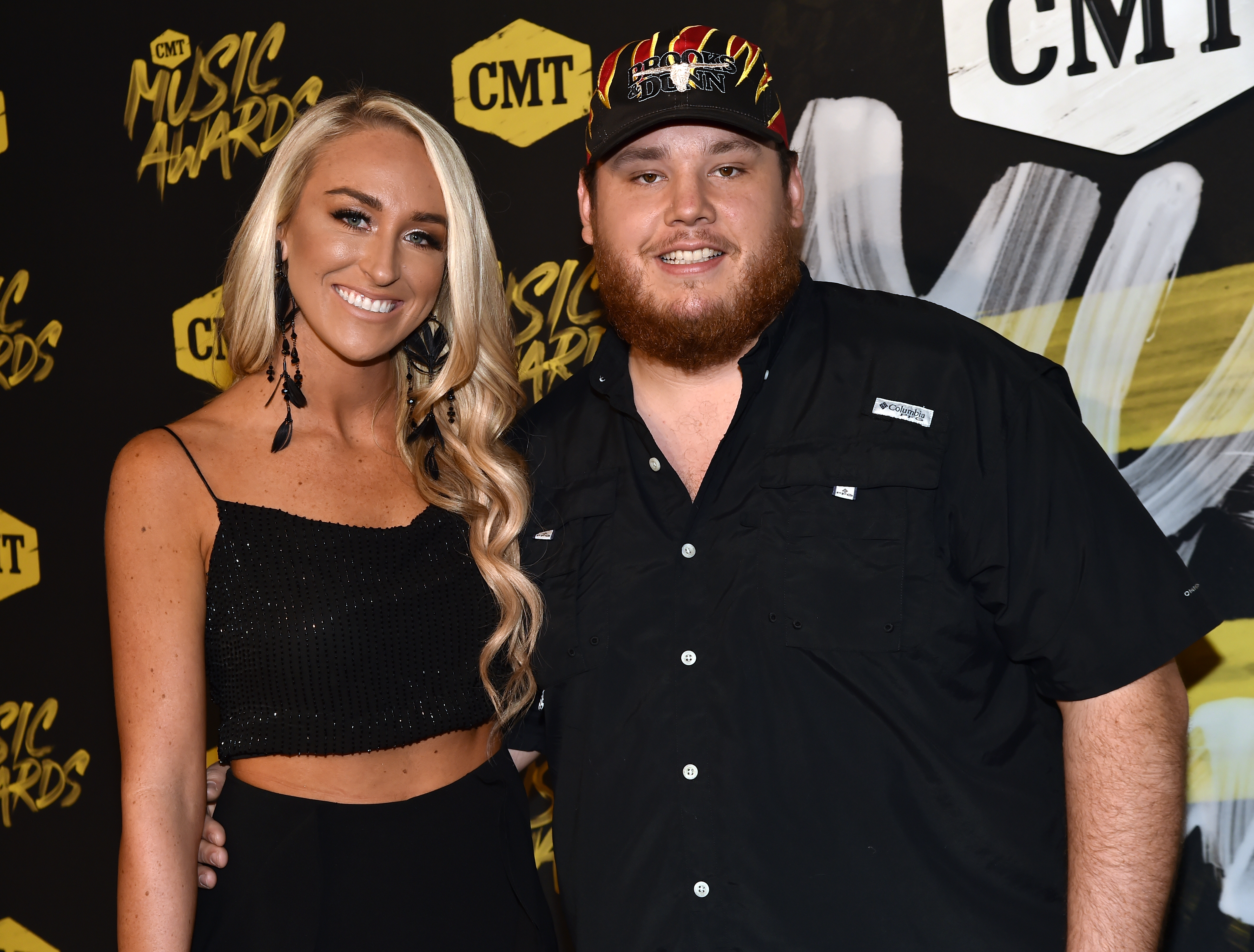 NASHVILLE, TN - JUNE 06: Nicole Hocking and Luke Combs attend the 2018 CMT Music Awards at Nashville Municipal Auditorium on June 6, 2018 in Nashville, Tennessee. (Photo by Jeff Kravitz/FilmMagic)