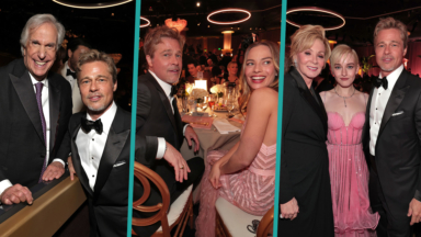 Brad Pitt Poses For Photos With Everyone at 2023 Golden Globe Awards