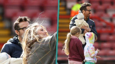 Blake Lively & Ryan Reynolds Take Selfies With Their Newborn Baby At Wrexham Soccer Game