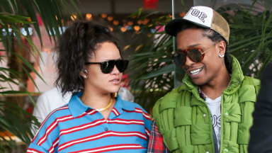 Rihanna Shows Off Baby Bump In Crop Top While Out With A$AP Rocky
