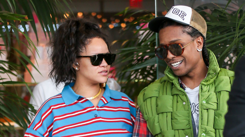 Rihanna Shows Off Baby Bump In Crop Top While Out With A$AP Rocky