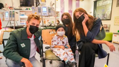 Austin Butler & Kaia Gerber Visit Children In The Hospital Together