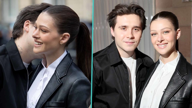 Nicola Peltz & Brooklyn Beckham Pack On PDA At Miu Miu Paris Fashion Week Show