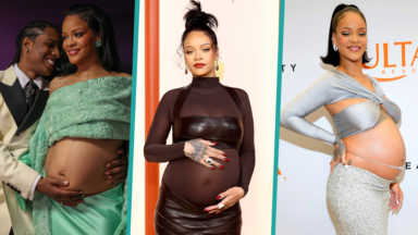 Rihanna Bares Her Baby Bump On Date Night & More Maternity Glam