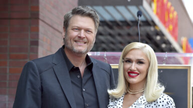 Blake Shelton & Gwen Stefani Look Loved Up At His Hollywood Walk Of Fame Ceremony