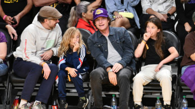 Jason Sudeikis & Jason Bateman Sit Courtside With Their Kids At NBA Conference Finals Game