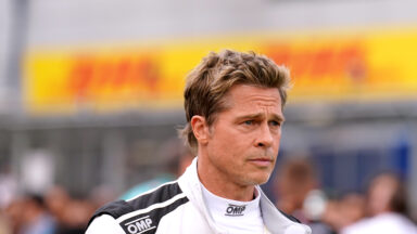 Brad Pitt Turns Heads at British Grand Prix While Filming New Formula 1 Movie