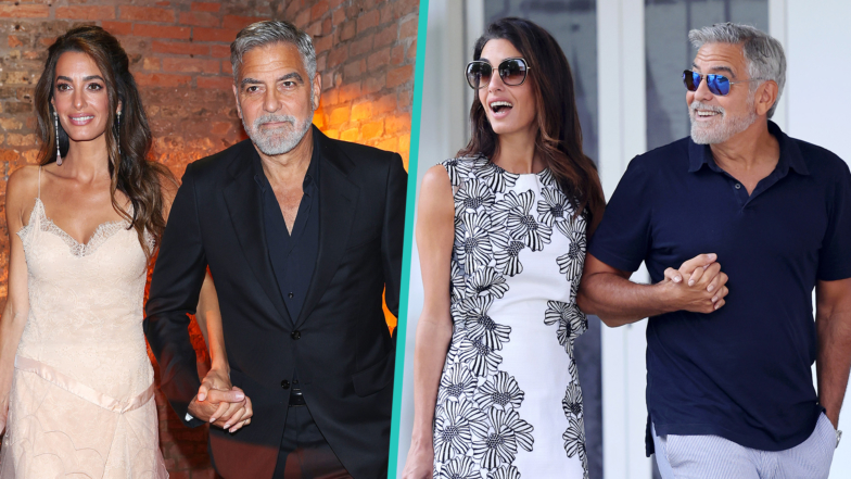 George Clooney & Amal Clooney Hold Hands In Multiple Stylish Outings For 2023 Venice Film Festival
