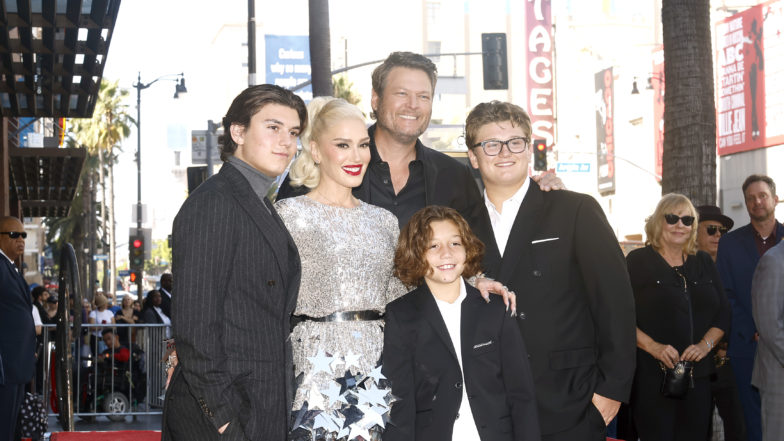 Gwen Stefani's Sons Look So Grown Up With Her & Blake Shelton At Hollywood Walk Of Fame Ceremony