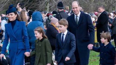 Prince George, Princess Charlotte and Prince Louis Join Royals For Christmas Walk to Church