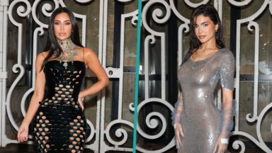 Kim Kardashian & Kylie Jenner Stun In Standout Gowns At Maison Margiela Show In Paris