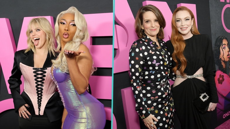Lindsay Lohan And Tina Fey Reunite At 'Mean Girls' Premiere