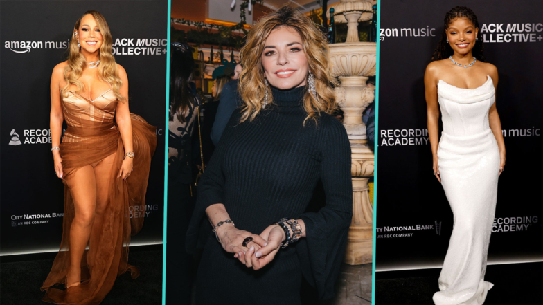 Halle Bailey, Mariah Carey & More Incredible Fashion At Pre-Grammys Parties