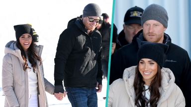 Meghan Markle & Prince Harry Smile In The Snow At Invictus Games Event