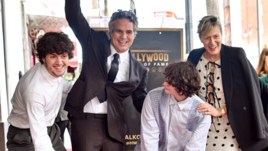 Mark Ruffalo Beams With His Kids In Cute Family Photos At Hollywood Walk Of Fame Ceremony