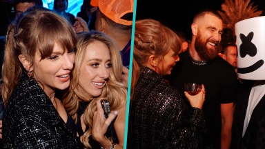 Taylor Swift & Travis Kelce Party With Brittany Mahomes, Jason Kelce & More After Chiefs' Super Bowl Win