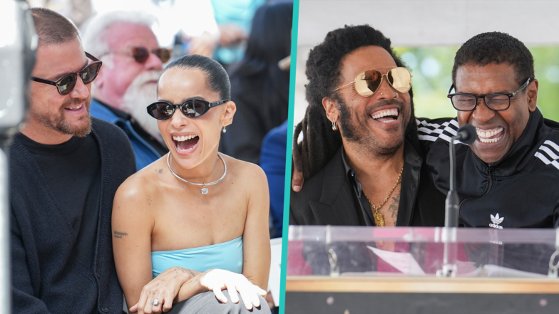 Zoë Kravitz, Channing Tatum & Denzel Washington Cheer On Lenny Kravitz At Walk Of Fame Ceremony