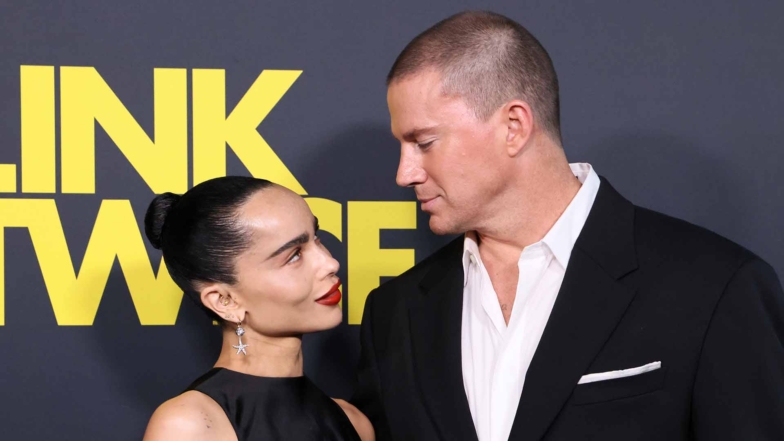 Channing Tatum & Zoë Kravitz Have The Look Of Love At 'Blink Twice' Premiere