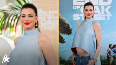 Anne Hathaway Breaks Down Maternity Fashion At 'The End Of Oak Street' Premiere