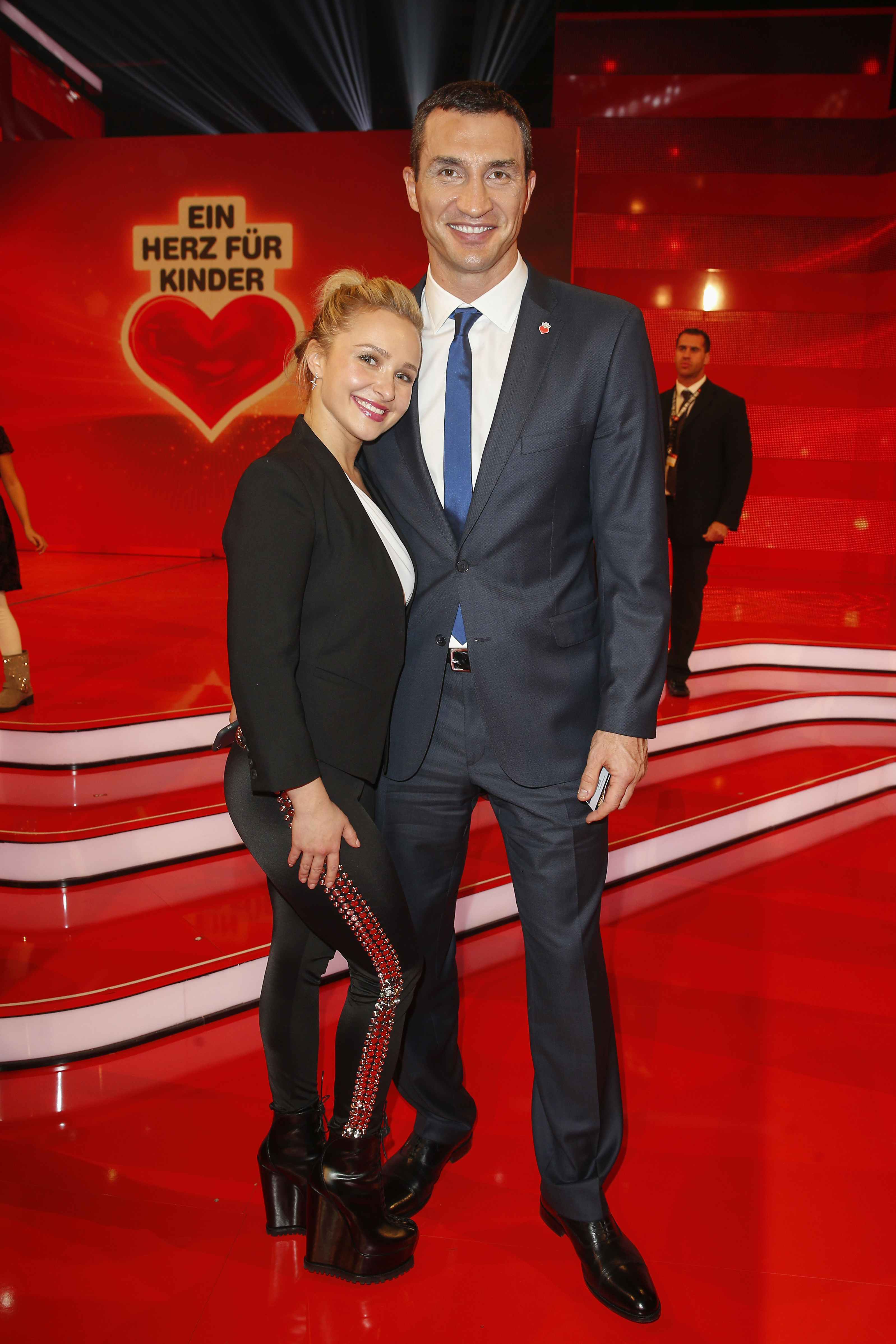 Hayden Panettier and Wladimir Klitschko
