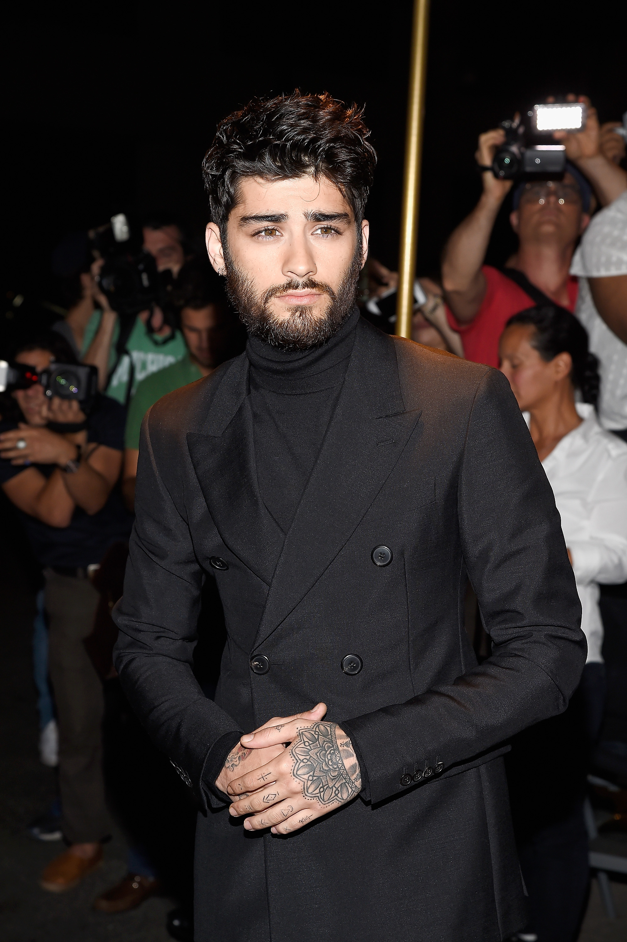 Zayn Malik attends Tom Ford fashion show during New York Fashion Week September 2016 at 99E 52d St. on September 7, 2016 in New York City