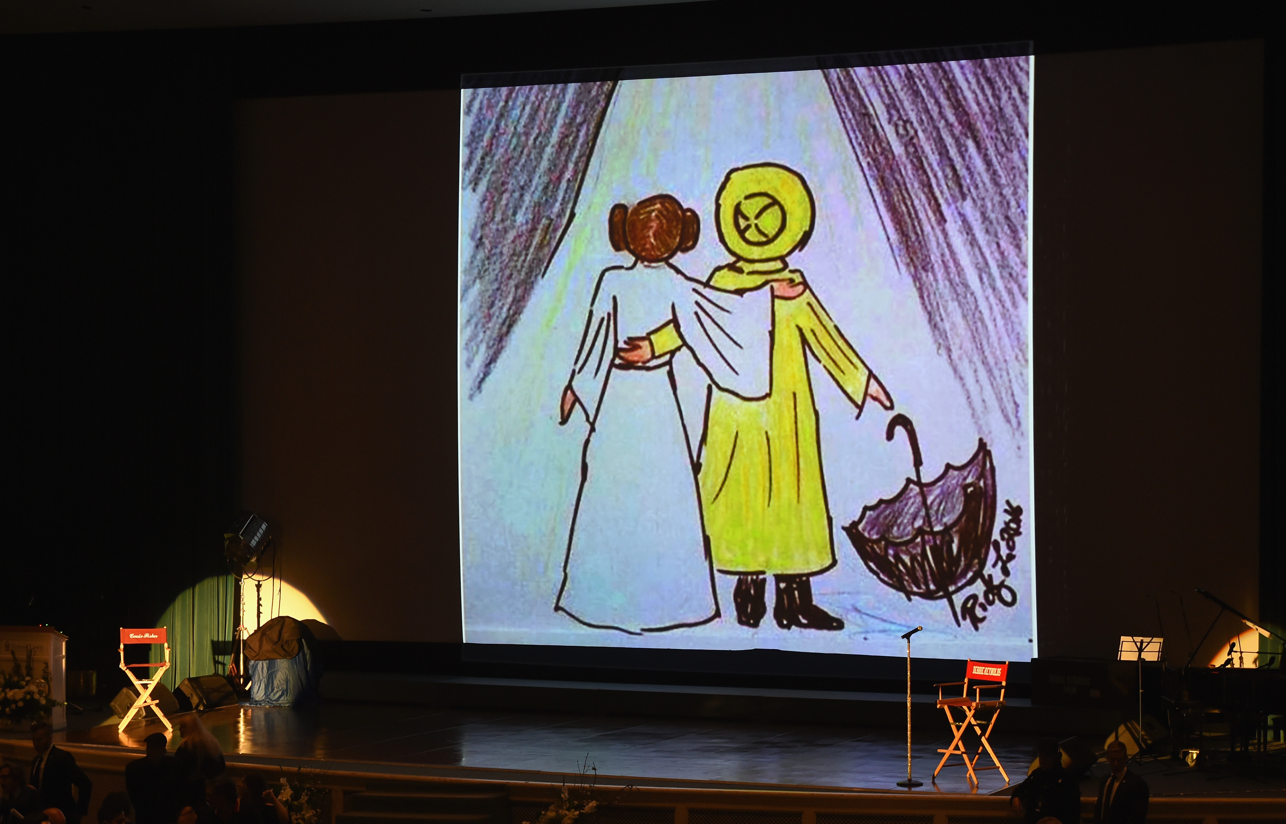 Debbie Reynolds & Carrie Fisher Honored With Humor, Music & Dance