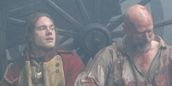 Tom Brittney as Lt. Jeremy Foster and Graham McTavish as Dougal MacKenzie in ‘Outlander’ Season 2, Episode 10 — ‘Prestonpans’