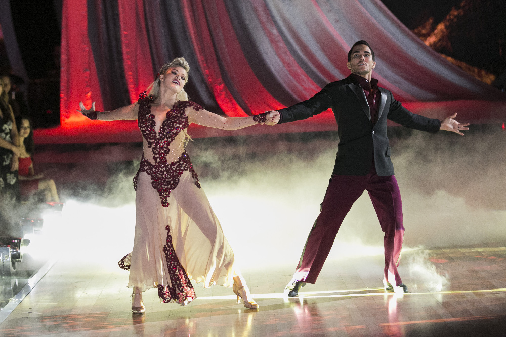 Witney Carson and Carlos PenaVega on Night 1 of the ‘Dancing with the Stars’ Season 21 finals, Nov. 23, 2015